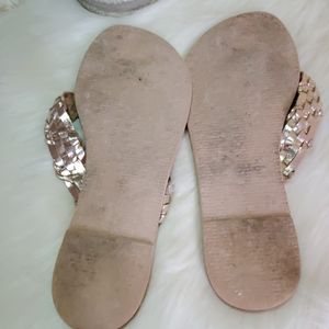 rebels Shoes | Rebels Gold Braided Flip Flops Size 9 | Poshmark